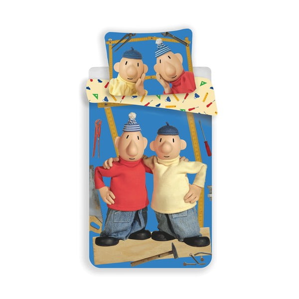 Enojna bombažna otroška posteljnina 140x200 cm Pat a Mat – Jerry Fabrics