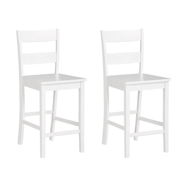 Bel barski stol iz masivnega bora (višina sedeža 60 cm) Torpedo – Støraa-image-3