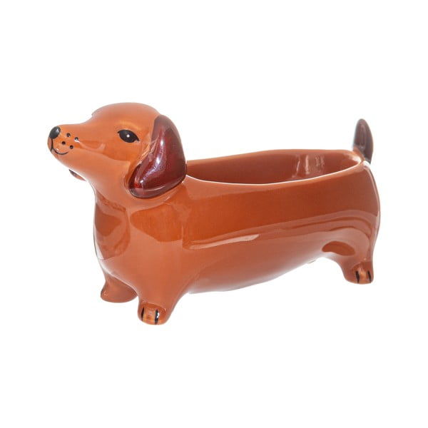 Porcelanasta okrasna skleda 5x14 cm Sausage Dog – Sass & Belle
