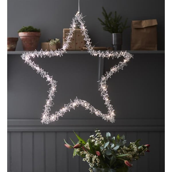 Božična viseča svetlobna dekoracija Markslöjd Tangle Star, višina 60 cm