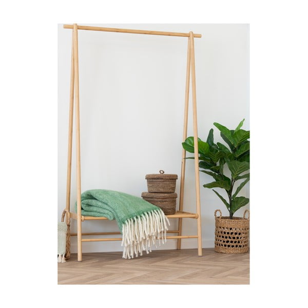 Zelena odeja iz mešanice volne 130x170 cm Carmel – House Nordic-image-1