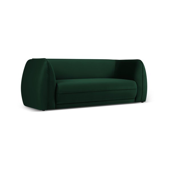 Zelena žametna sedežna garnitura 190 cm Lando – Micadoni Home-image-2