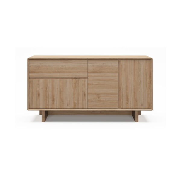 Komoda v hrastovem dekorju v naravni barvi 146x76x45 cm Carpi – Marckeric