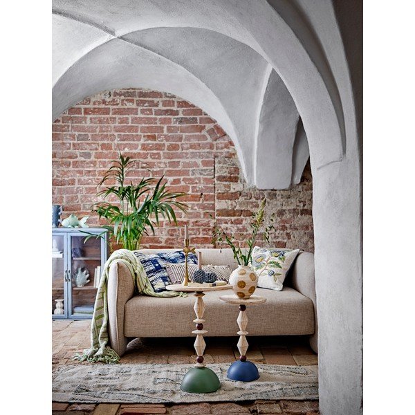 Okrogla stranska mizica iz masivne jelke ø 40 cm Mannelli – Bloomingville-image-3