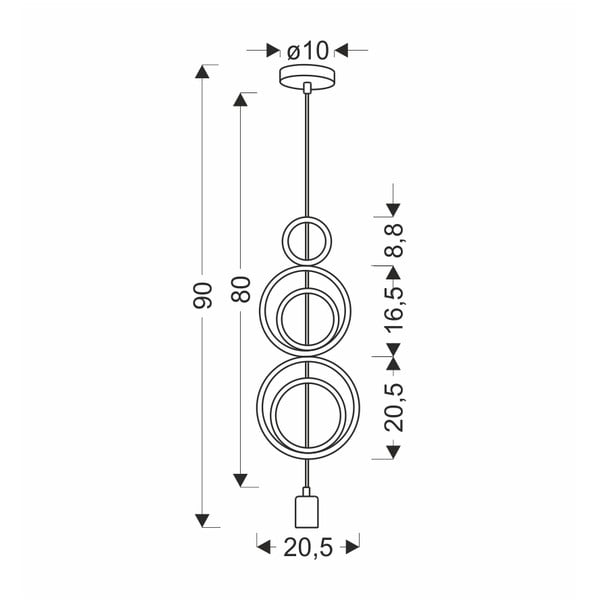 Bela/rožnata otroška svetilka s kovinskim senčnikom Single – Candellux Lighting-image-2