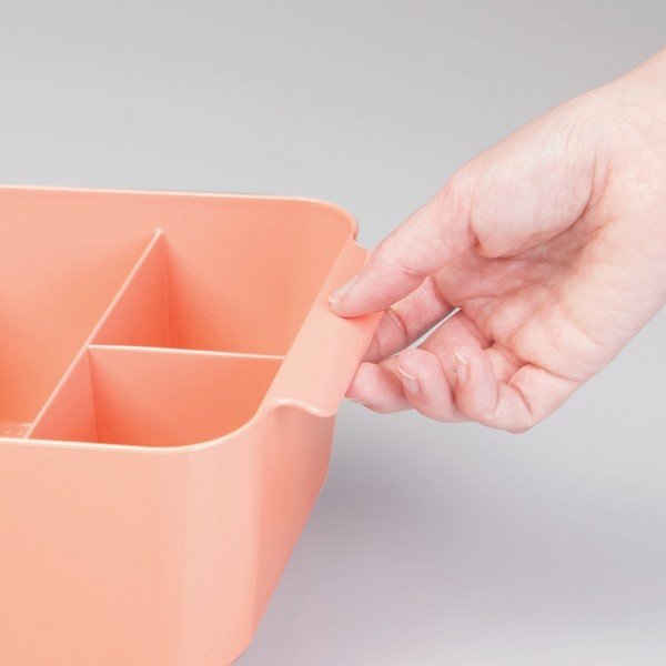 InterDesign Clarity Divided Orange Organizer-image-1