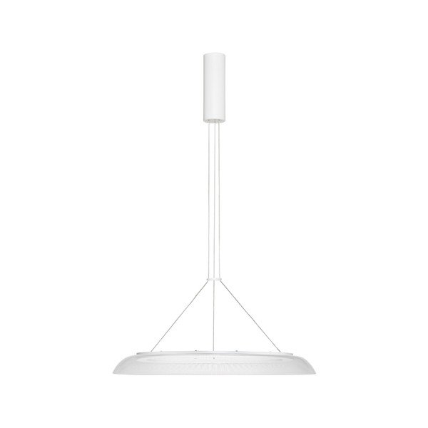 Mat bela aluminijasta LED viseča svetilka s senčilom iz akrilnega stekla ø 60 cm Mantle – Nova Luce