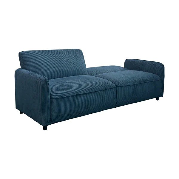 Modra nastavljiva/raztegljiva sedežna garnitura iz rebrastega žameta 209 cm Alicia – Støraa-image-3