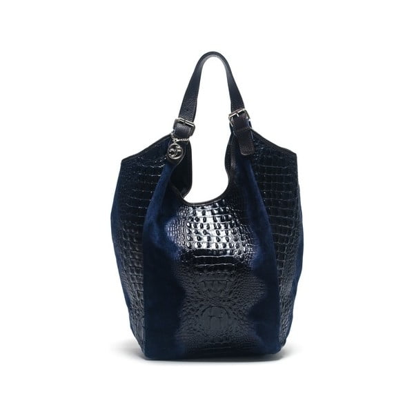 Usnjena torbica Carla Ferreri 838 Blu