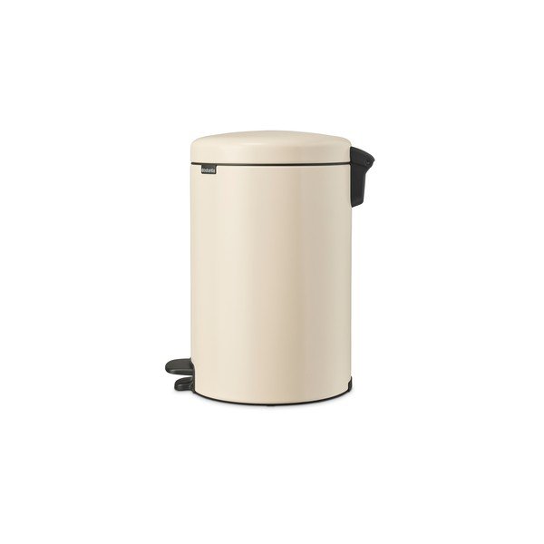 Bež jeklen koš za smeti s pedalom 20 l NewIcon – Brabantia-image-4