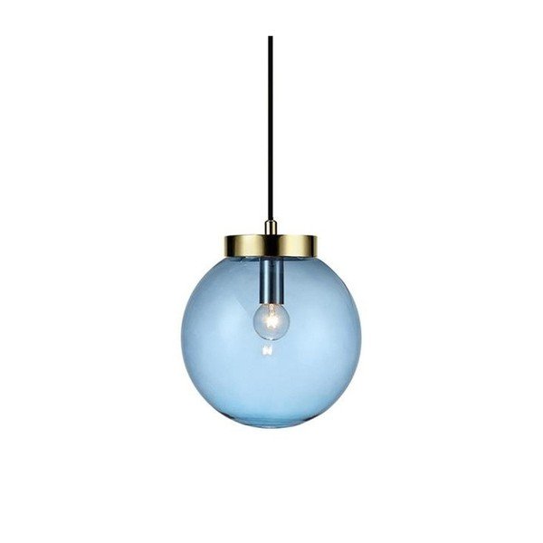 Obesna svetilka v modro-zlatem odtenku Markslöjd Ball Two, ⌀ 22 cm-image-1