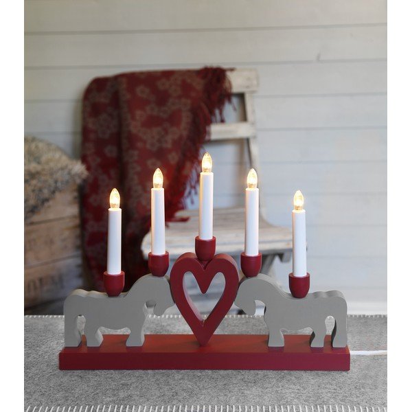 Rdeča božična svetlobna dekoracija Leksand – Star Trading-image-3