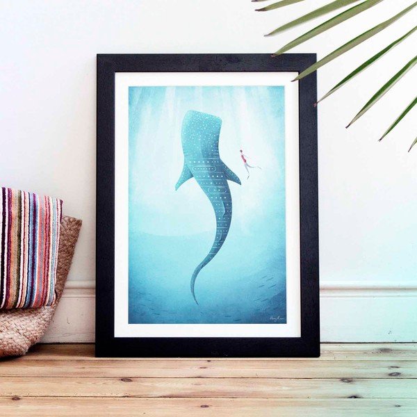 Plakat Travelposter Whale Shark, A3-image-1