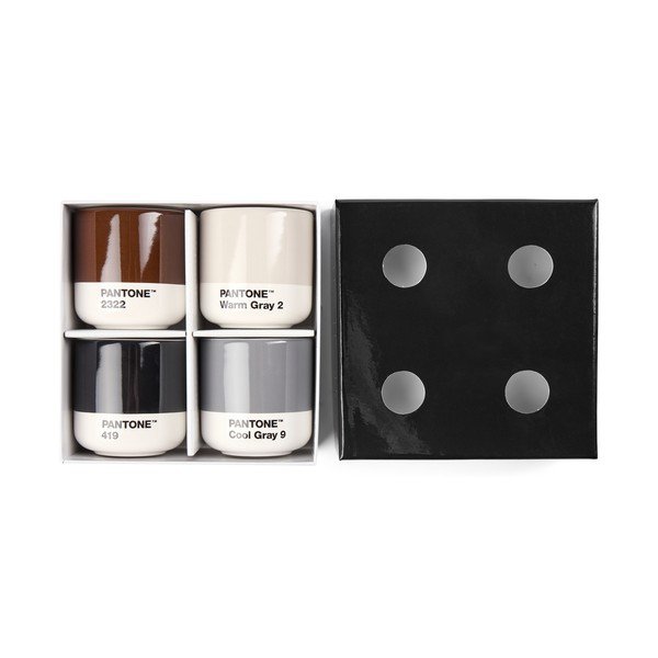 Porcelanaste skodelice v kompletu za espresso 4 ks 100 ml Macchiato – Pantone-image-1