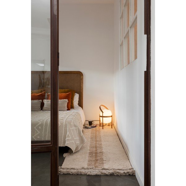 Opečnato oranžen/bež bombažen tekač 80x230 cm Duetto Toffee – Lorena Canals-image-4