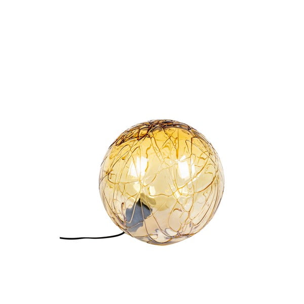 Namizna svetilka v zlati barvi Dutchbone Lune, ø 39 cm