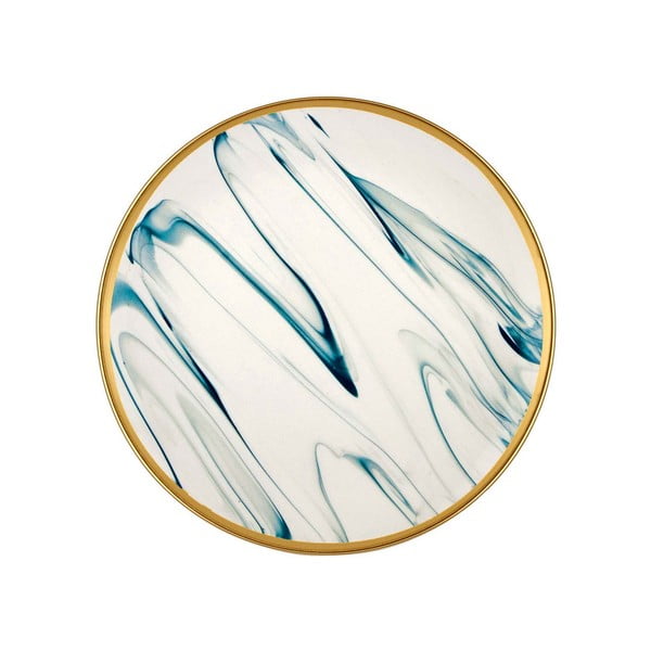 Komplet 6 modro-belih porcelanastih desertnih krožnikov Mia Lucid, ⌀ 19 cm