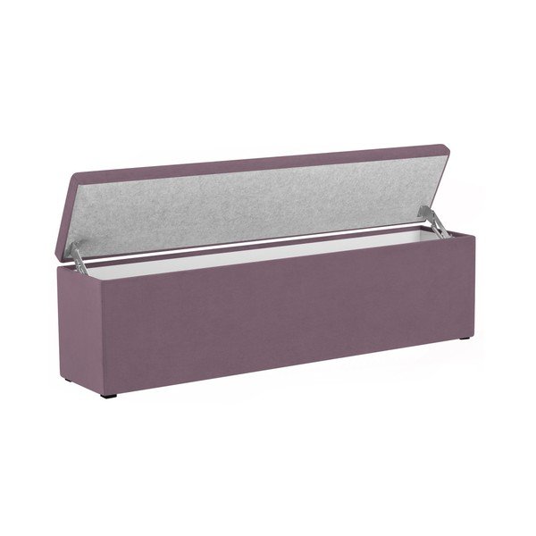 Sivkasto vijoličen otoman Mazzini Sofas Ancona, 200 x 46 cm-image-4