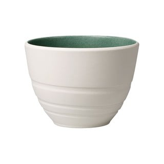 Belo-zelena porcelanasta skleda Villeroy & Boch Leaf, 450 ml