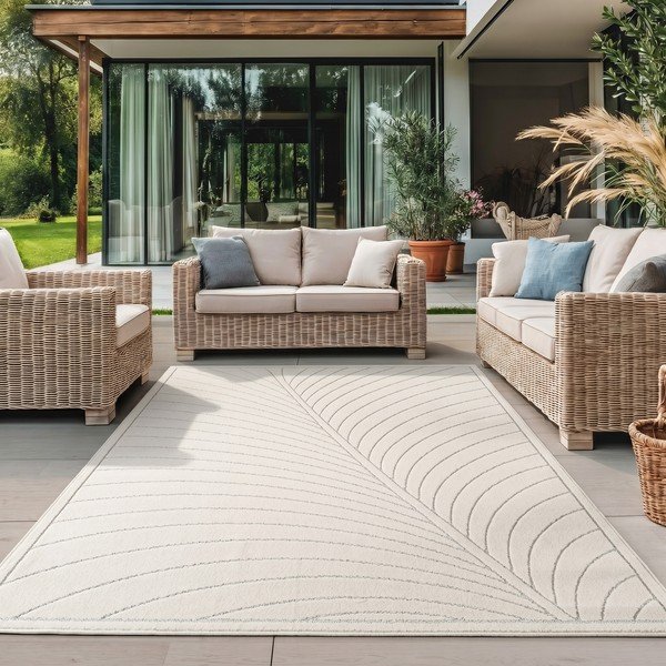Kremno bela notranja in zunanja preproga 200x290 cm Nova 1204 – Ayyildiz Carpets-image-1