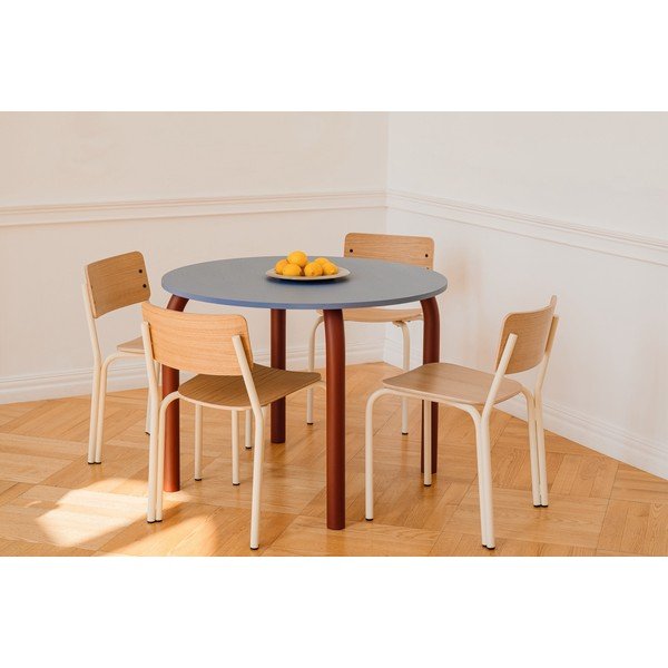 Jedilni stol z možnostjo nalaganja v hrastovem dekorju v naravni barvi Kei – noo.ma-image-1