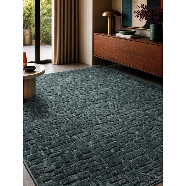 Zelenomodra preproga 200x290 cm – Asiatic Carpets-image-1