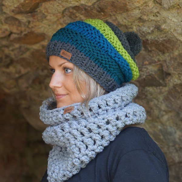 Ročno pletena kapa DOKE Jade-image-2