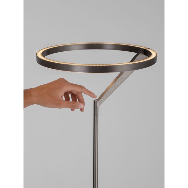 Aluminijasta LED zatemnitvena stoječa svetilka v srebrni barvi (višina 168 cm) Tilia – Nova Luce-image-2