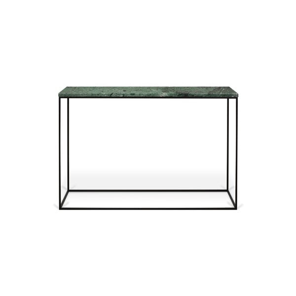 TemaHome Gleam konzolna mizica z vrhom iz zelenega marmorja