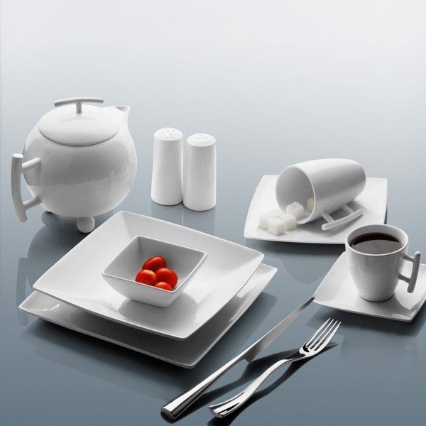 Bela porcelanasta skodelica za kapučino 165 ml Squito – BonBistro-image-1