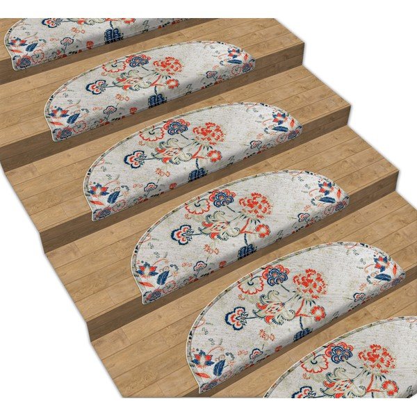 Komplet 16 preprog za stopnice Vitaus Floral Path, 65 x 20 cm-image-1