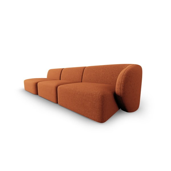 Oranžna sedežna garnitura 302 cm Shane – Micadoni Home-image-2
