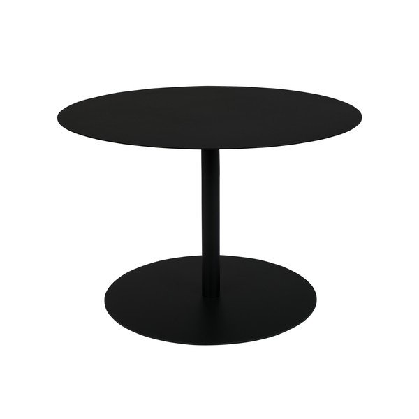 Črna kovinska okrogla klubska mizica ø 60 cm Snow – Zuiver