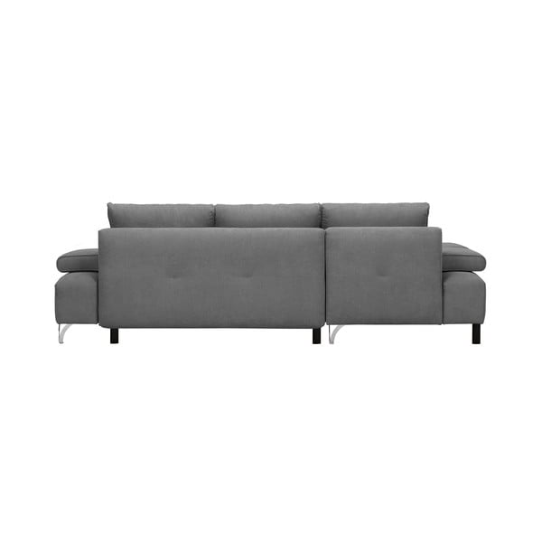 Svetlo siva kotna raztegljiva sedežna garnitura Windsor & Co Sofas Virgo, desni kot-image-2