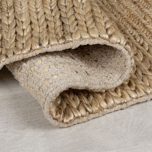 Ročno tkana preproga iz konopljastega osleza v naravni barvi 120x170 cm Drew Border – Flair Rugs-image-2