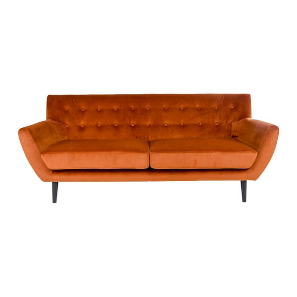 Oranžni trisedežni kavč iz žameta House Nordic Monte