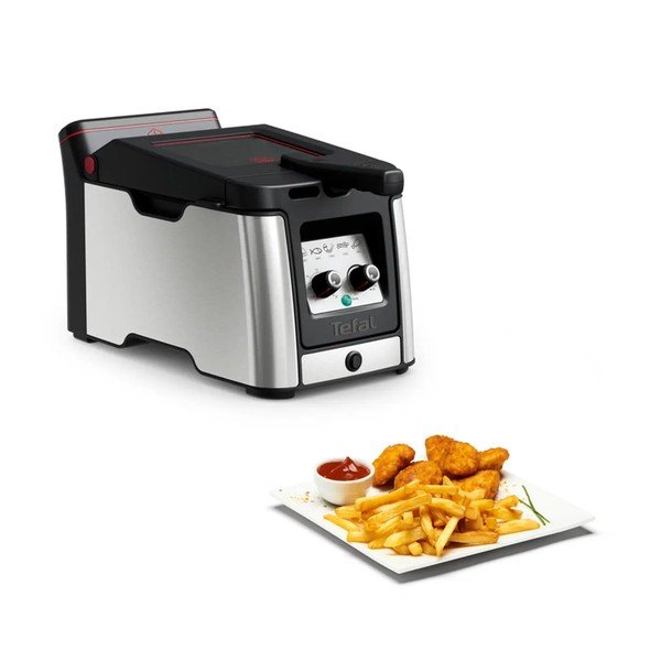 Mat črn/srebrn cvrtnik na vroč zrak Clear Duo FR600D10 – Tefal-image-2
