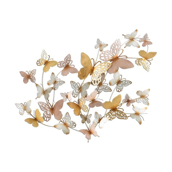 Kovinska stenska dekoracija 132x95,5 cm Butterflies - Mauro Ferretti