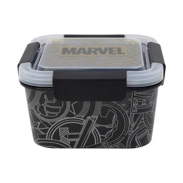 Črna plastična otroška posoda za malico Marvel – STOR-image-2