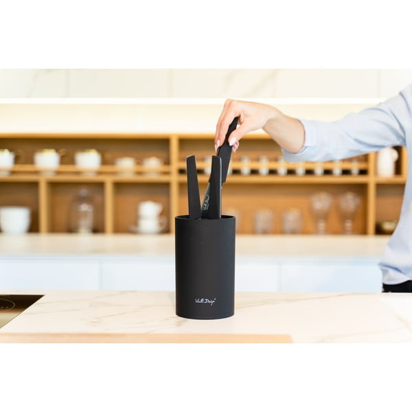 Črn blok za nože Vialli Design Universal-image-1