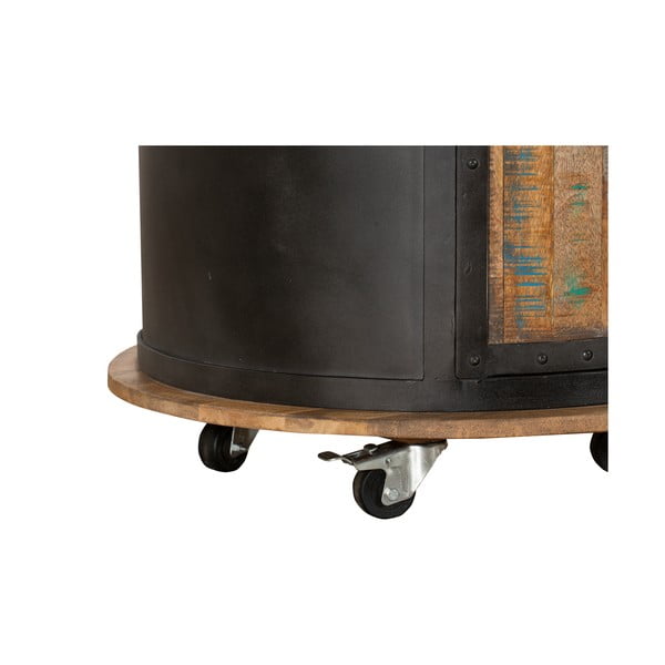 Črno kovinsko stojalo za vino za 9 steklenic, 60x155 cm Luni - Interia Home & Living-image-4