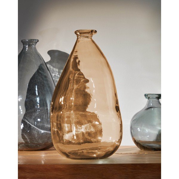 Rjava vaza (višina 36 cm) Brenna – Kave Home-image-1