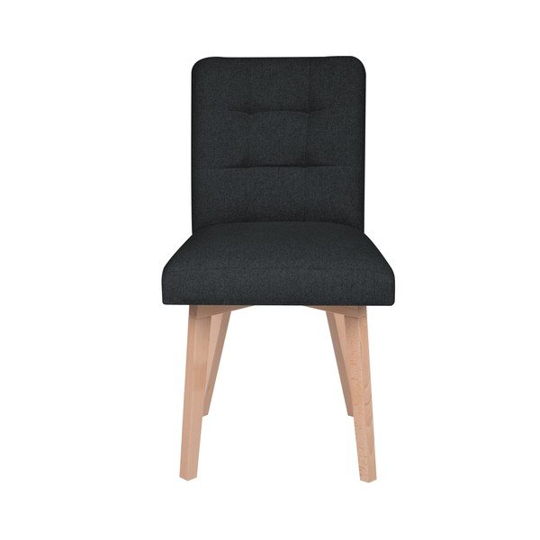 Črni jedilni stol Mazzini Sofas Tulip