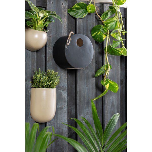 Črna keramična ptičja hišica PT LIVING Bird, ø 20 cm-image-1