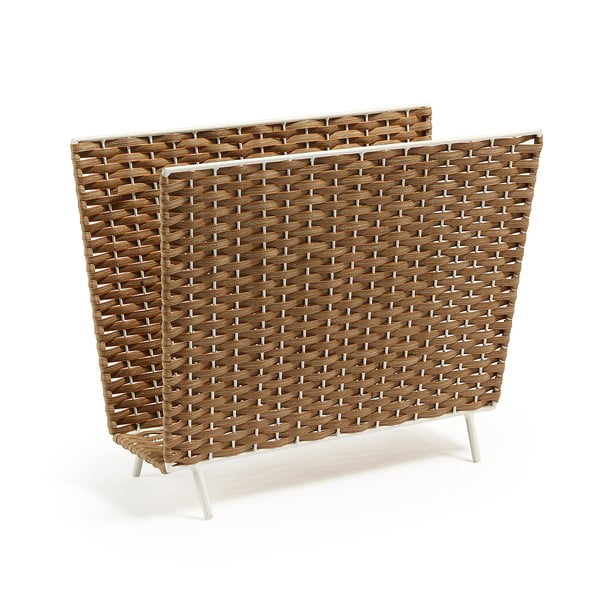 Stojalo za časopise iz umetnega ratana Shibori – Kave Home