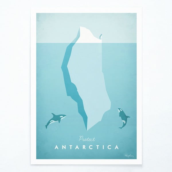 Plakat Travelposter Antarktika, A3