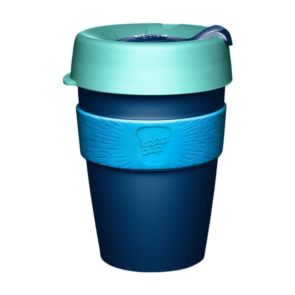 Modra potovalna skodelica s pokrovom KeepCup Australis, 340 ml