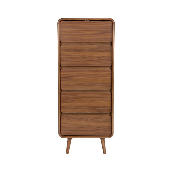 Rjava komoda iz masivnega jesena 45x112x40 cm Rise – Zuiver