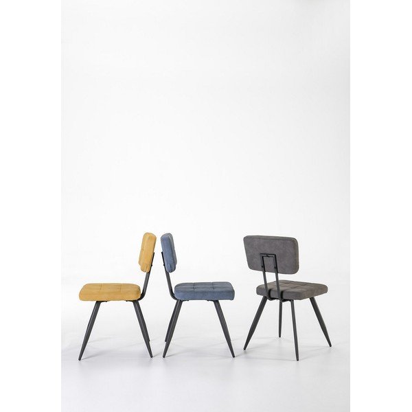 Komplet 4 modrih jedilnih stolov Marckeric Sofy-image-2