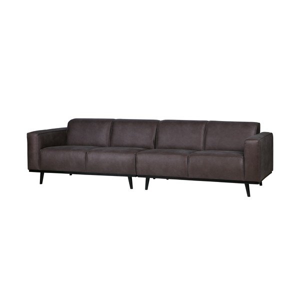 Siva žametna zofa BePureHome Statement, 280 cm-image-3